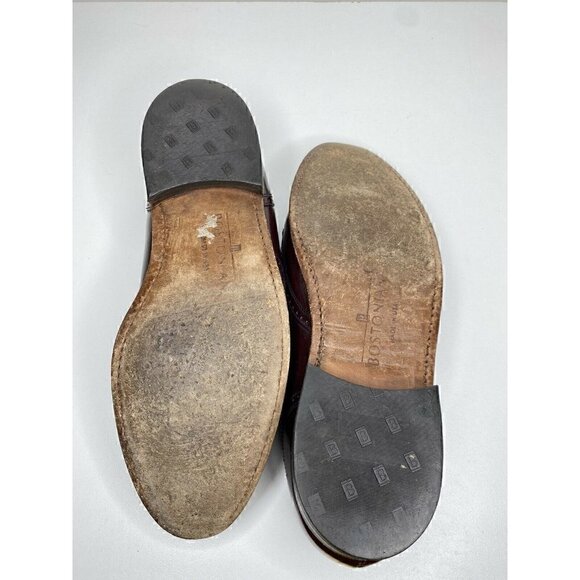 Bostonian Loafers Size 9 D/B Men's KILTIE Burgundy Leather Tassel Wingtip Slipon - Picture 5 of 5